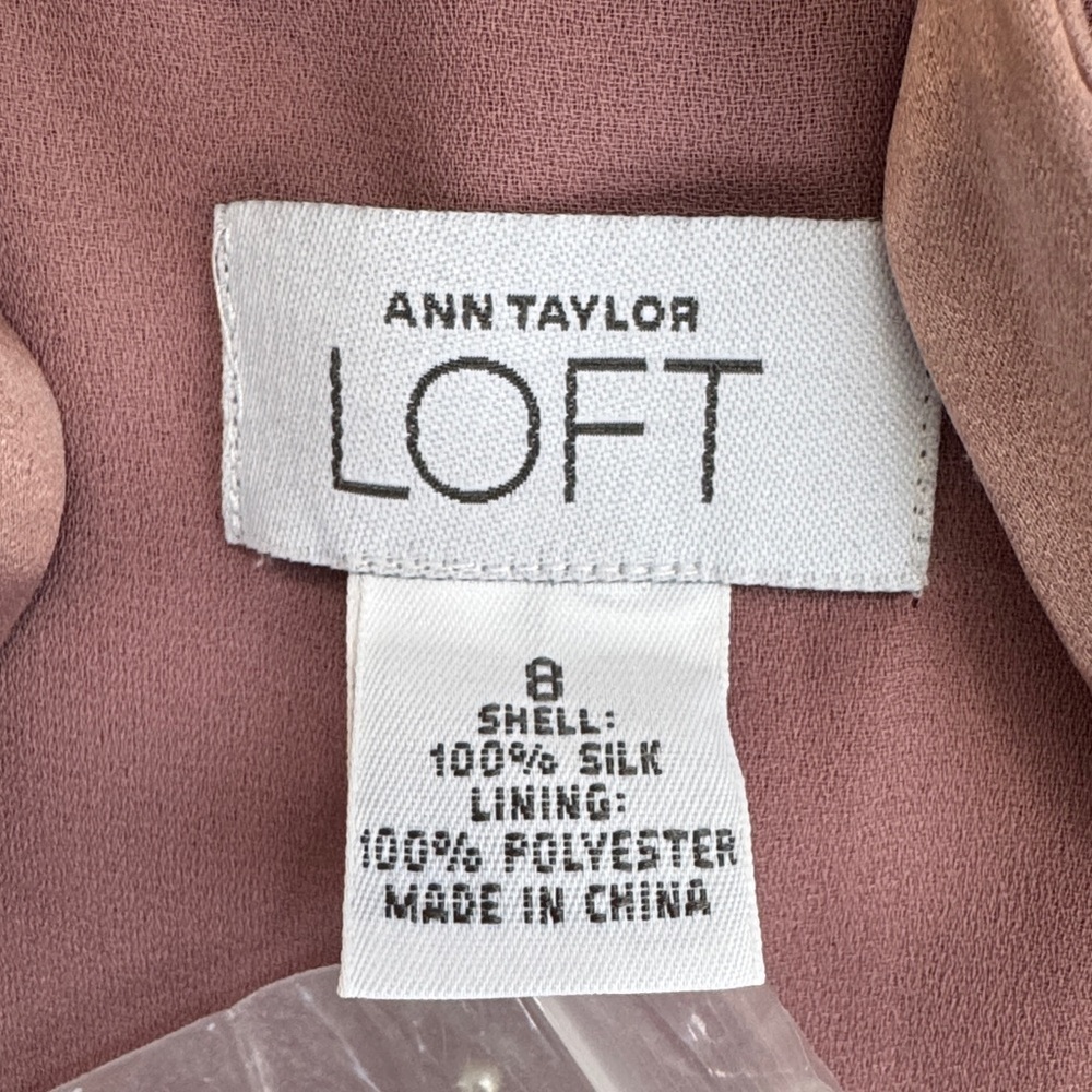 Loft Silk Dress Size 8 - Picture 10 of 11
